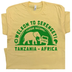 Camiseta Serengeti África Parque Nacional Elefante De Colección Safari Tanzania - Imagen 1 de 7