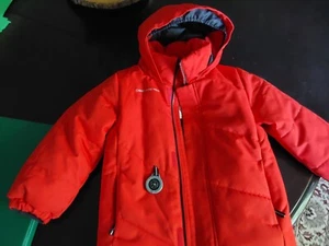 obermeyer kids i-grow ski jacket, size 4, red - Picture 1 of 2
