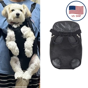 Pet Carrier Backpack Adjustable Cat Dog Pet Front Carrier Legs Bag - Picture 1 of 8