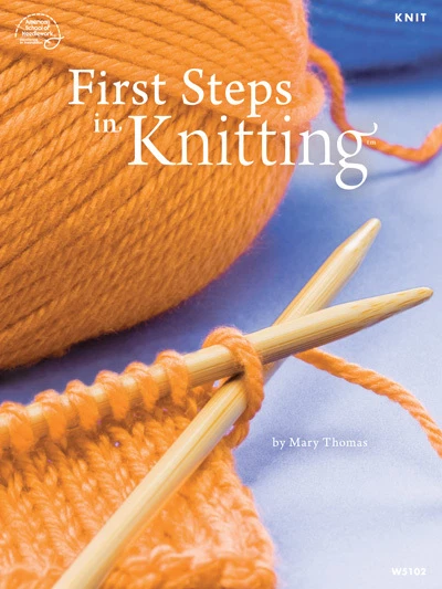 First Steps in Knitting Afghan Baby Clothes Scarf Slippers Knitting Pattern Book - Image 1 of 1