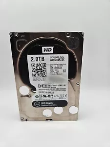 Western Digital Black (WD) 2TB 3.5" SATA Drive (WD2003FZEX) Wiped/Tested/Healthy - Picture 1 of 2