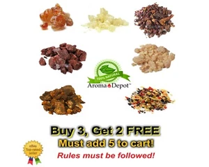 1oz Frankincense Myrrh Copal 3 kings Arabic Gum Opoponax Dragon Blood Pea Resin - Picture 1 of 2