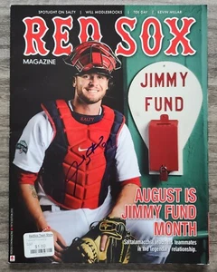 Jarrod Saltalamacchia signiert Red Sox Magazin Baseball Programm Boston RAD - Bild 1 von 1