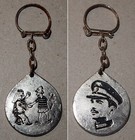 Schlüsselanhänger Israel Frieden mit Jordanien [1979] umseitig König Hussein I.