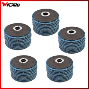 10/50pcs 115mm Flap Disc 40 60 80 100 120 Grit Zirconia Grinding Sanding Wheel - Picture 1 of 10
