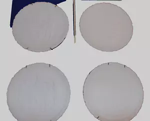 Set completo di 4 lastre in vetro bianco latte coloniale Fenton ritratto della libertà - Foto 1 di 12