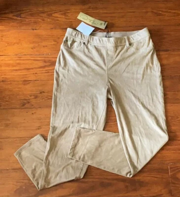 Leggings para mujer L nuevos con etiquetas Diane Gilman Dg2 sensación de gamuza ligera Foto 1 de 4