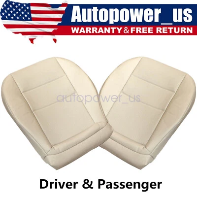 For 08-15 Mercedes Benz GLK250 280 300 Both Side Lower Leather Seat Cover Ivory Foto 1 de 4
