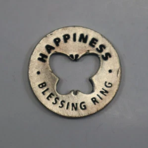 GTOP Glück Schmetterling Lächeln Segen Ring Taschenanhänger Token - Bild 1 von 2
