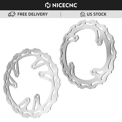 Rotores de disco de freno delanteros y traseros para Honda CRF450X 05-17 CRF450R CRF250R 2004-2014 Foto 1 de 4