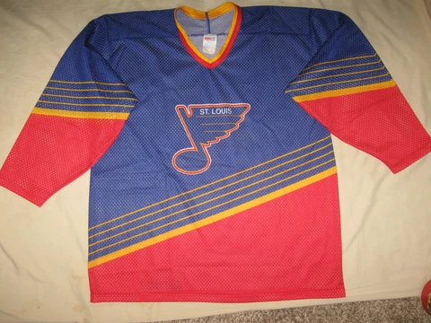 St Louis Blues Hockey Jersey Men's XL Vintage CCM Maska NHL Hockey 80's 90's Cover