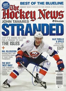 JOHN TAVARES SIGNIERT DAS HOCKEY NEWS MAGAZIN NEW YORK ISLANDERS AUTOGRAMM - Bild 1 von 1
