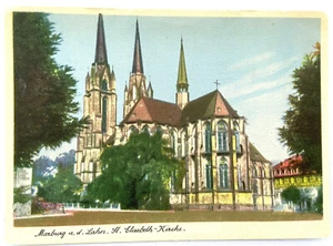AK Marburg an der Lahn St. Elisabeth-Kirche - Bild 1 von 2