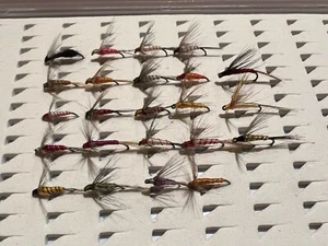 23 ahogadas, anzuelo sin muerte, Coq de Leon. FLY FISHING (204) - Imagen 1 de 12