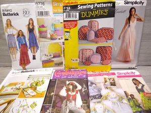 LOT OF 8, MIXED PATTERNS older, uncut Simplicity, Butterick - Picture 1 of 8