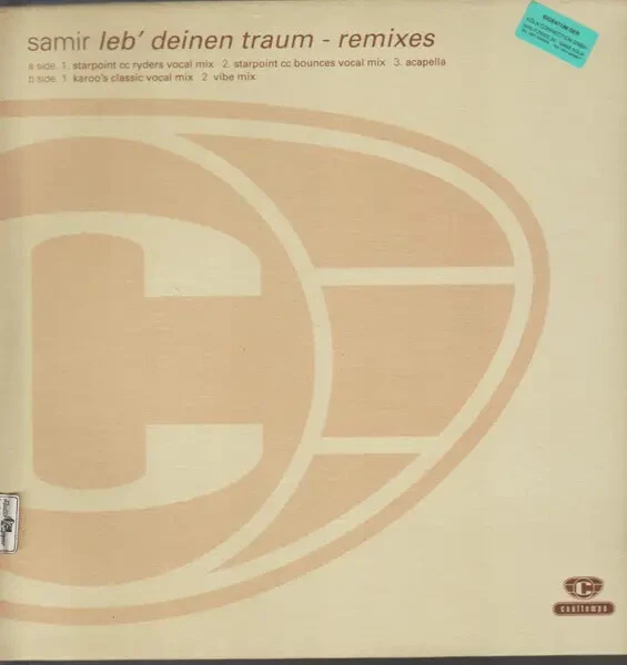 Samir Leb Deinen Traum - remixes Vinyl Single 12inch Cooltempo - Bild 1 von 1