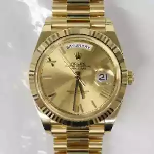 Rolex Tag-Datum 40 228238 Gelbgold Champagner Roman Zifferblatt Automatische Uhr - Bild 1 von 6