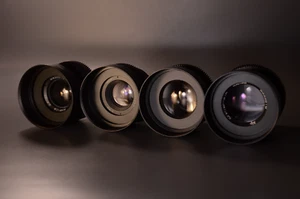 Mir 1b 37mm, Helios 44-2 58mm, Jupiter 9 85mm, Jupiter 37A 135mm CINE set - Picture 1 of 24