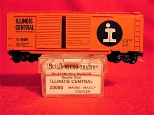 KD 23090-3 ILLINOIS CENTRAL 40' DD Box Car #136993 'NEW' N-SCALE - Picture 1 of 3