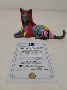 Disney PAWS-ITIVELY SWEET SALLY Nightmare Before Christmas Cat Figurine With COA - Picture 1 of 4