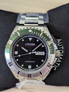 Citizen Automatic Sapphire Crystal NH7531-50E Black Dial Sports Watch - Picture 1 of 9