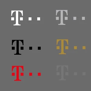 Bayern München T-Mobile Sponsor Wärmeübertragung Patch - 6 Farben | Bügelbild Fan Logo - Bild 1 von 13