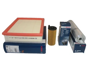 BMW 116D Service Kit Oil Air Fuel Filter 2012 Onwards BOSCH F20 F21 1.6 2.0 - Picture 1 of 5