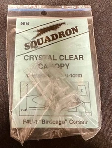 1:48 Squadron Products 9515 F4U-1 Birdcage Corsair Crystal Clear Canopy (Airfix) - Picture 1 of 2