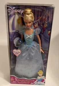 Disney Sparkle Princess Cinderella Puppe & Ring For You Mattel 2004 Barbie Neu in OVP - Bild 1 von 8