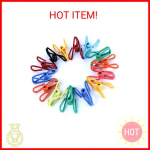 Riveda 30 Pack Assorted Chip Bag Clips Utility - PVC 2 Inch Coated Colorful Seal - Picture 1 of 2