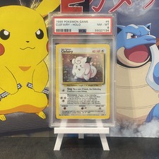 Pokemon PSA 8 HOLO CLEFAIRY base set 5/102 1999