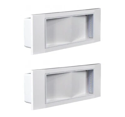 2x Lampada Emergenza 1499 11W Beghelli Stile In 8h 8106/11 Completa Di Incasso - Immagine 1 di 4