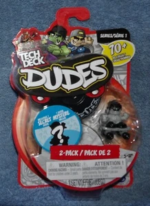 TECH DECK DUDES 2 PACK SERIES 1 CURB GRIND & SECRET DUDE MINI FIGURE SET - Picture 1 of 7