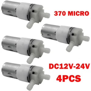 4PC DC12V-24V 370 Diaphragm Self Priming Pump Water Suction Pressure Pumps US - Picture 1 of 17