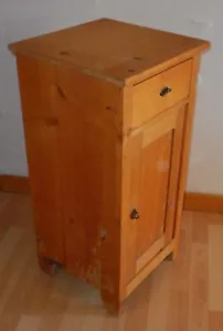Estilo juvenil mesa de noche antigua mini cómoda madera maciza top vintage decoración entl. - Imagen 1 de 12