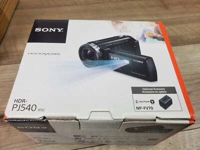 New SONY HDR-PJ540 Video Camera HandyCam Built-In Projector Memory 32GB  - Image 1 of 4