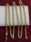 24 Inches 10Kt Yellow Gold Miami Cuban Link Chain 3 Mm Not Scrap