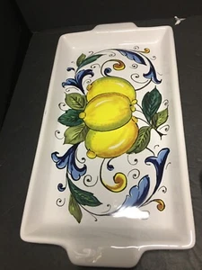 Nova Deeuta Limone kleines Servier-/Vorspeisen Tablett Italien - Bild 1 von 3