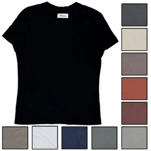 Rowan Damen T-Shirt Tyler Supima Baumwolle Kurzarm Oberteil Tee Made in USA - Bild 1 von 33