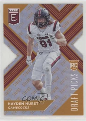 2018 Panini Elite Draft Picks Status Orange Die-Cut Hayden Hurst #118 Rookie RC - Image 1 of 2