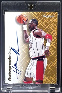 Hakeem Olajuwon 1996-97 Skybox Premium Autographics SP On Card Auto Blue Rockets - Picture 1 of 3