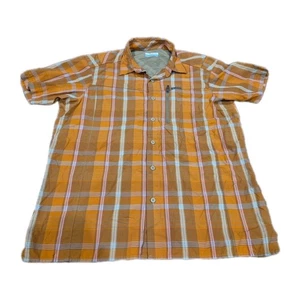 Columbia Sportswear orange kariertes Kurzarmhemd Herren Größe Medium - Bild 1 von 5