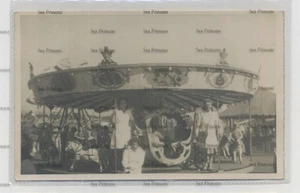 glasgow photo glasgow green fairground shows roundabout Jul 1946 - Picture 1 of 1