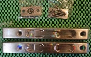 2 - 6 Zoll Edelstahl Tür bündig Bolzen verdeckte Türschlösser für Fenstertüren - Bild 1 von 2
