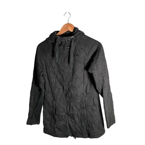 Chaqueta The North Face Para Mujer Talla M Negra Acolchada Logo Con Capucha Exterior Informal - Imagen 1 de 16