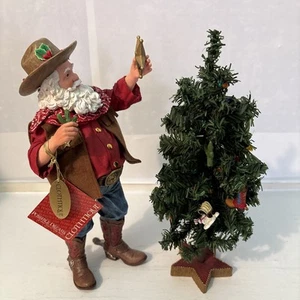 Vintage Clothtique Possibili Sogni Babbo Natale Stella Lucente #71013 con scatola - Foto 1 di 8