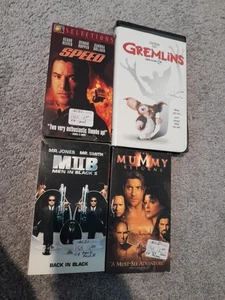 4 Tape Vhs Lot Gremlin mib Mummy Speed - Picture 1 of 10