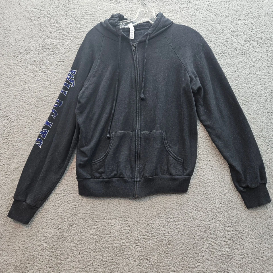 Kentucky Wildcats Sudadera con Capucha Negra con Cremallera Manga Estrás Mujer Grande Foto 1 de 4