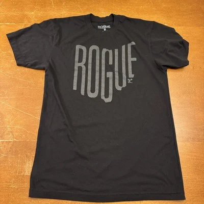Rogue Fitness Shirt Mens Medium Black Short Sleeve Gym Workout Training USA Made - Image 1 of 4