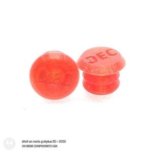 OEC Pro Handlebar Bar End Plugs Cherry Red - Picture 1 of 3